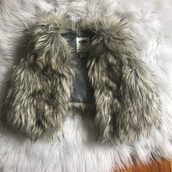 old navy baby fur vest